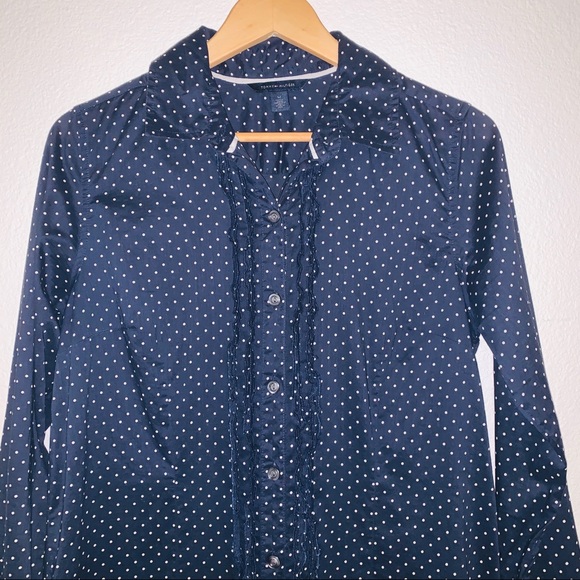 🦋Tommy Hilfiger Navy with White Polka Dots Dress - Picture 3 of 6
